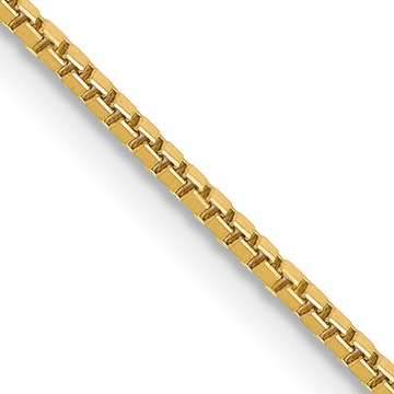 14kt Yellow Gold 24" 1.1mm Box Chain