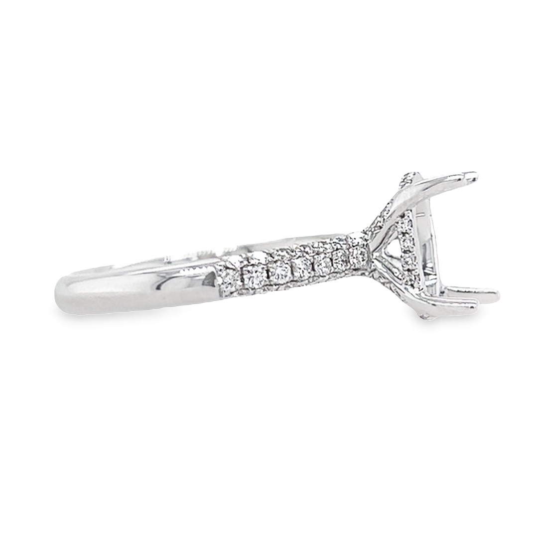 18kt White Gold Lab-Grown Oval Diamond Engagement Ring (3.00ct)