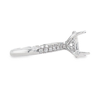 18kt White Gold Lab-Grown Oval Diamond Engagement Ring (3.00ct)