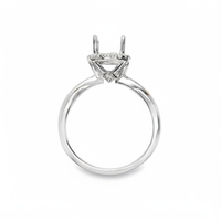 18kt White Gold Full-Cut Diamond Semi-Mount Ring (.13ct)