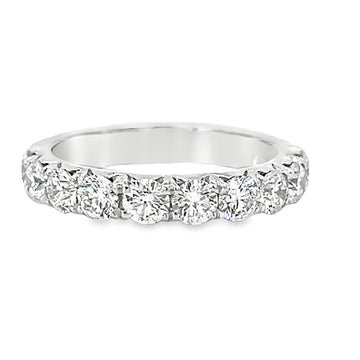 18kt White Gold Diamond French Pave Ring (1.31ct)