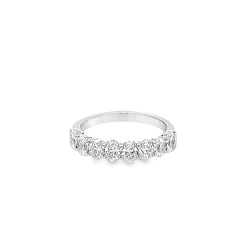 18K Ladies White Gold Natural Diamond Wedding Band (1.48ct)