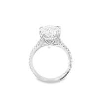 18kt White Gold Lab-Grown Oval Diamond Engagement Ring (5.74ct)