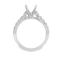 18K White Gold Diamond Semi-Mount Ring (.63ct)