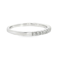 18kt White Gold Natural Round Diamond Wedding Ring (.29ct)