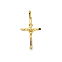 14kt Yellow Gold Italian Made Crucifix Charm (.69g)