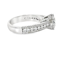 18kt White Gold Natural Round Diamond Engagement Ring (2.64ct)