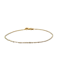 14K Yellow Gold 7" 1.44mm Rolo Style Bracelet (.96g)