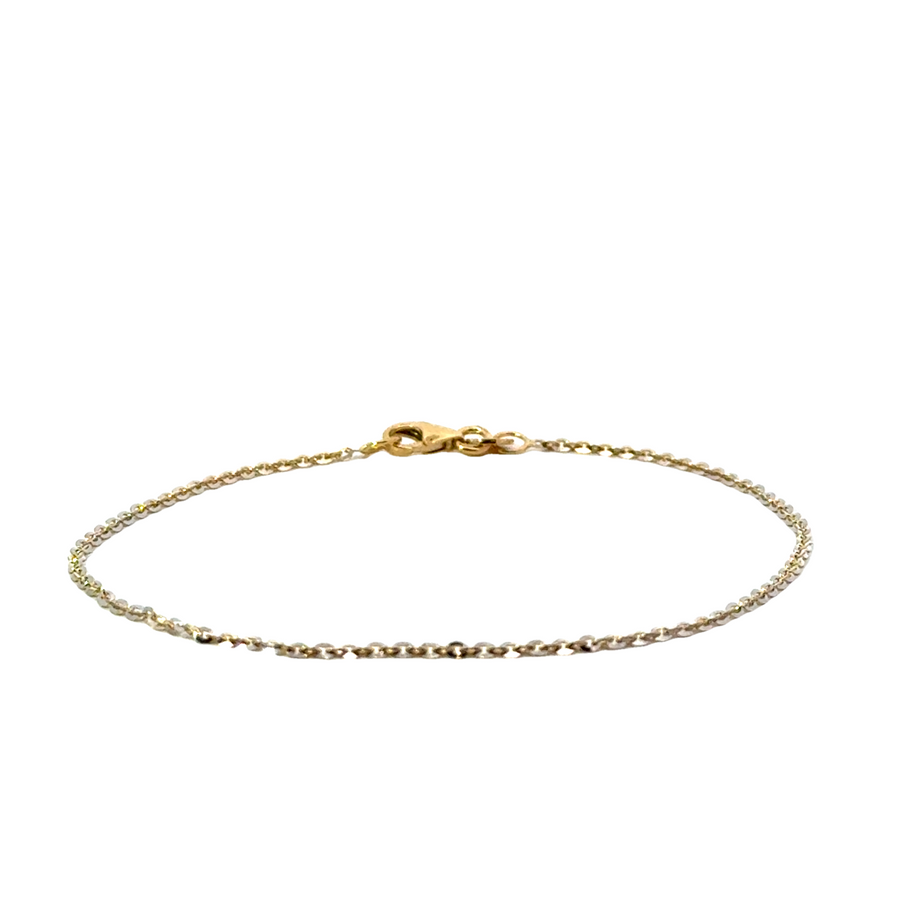 14K Yellow Gold 7" 1.44mm Rolo Style Bracelet (.96g)