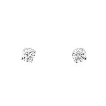 14kt White Gold Lab-Grown Round Diamond Studs (0.65ct)