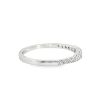 18kt White Gold Natural Round Diamond Wedding Ring (.41ct)