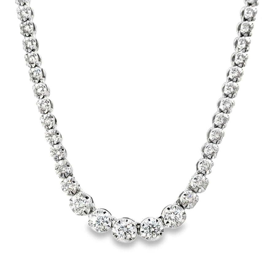 18kt White Gold Natural Diamond Necklace (3.23ct)