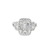18kt White Gold Lab-Grown Emerald Diamond Engagement Ring (5.01ct)