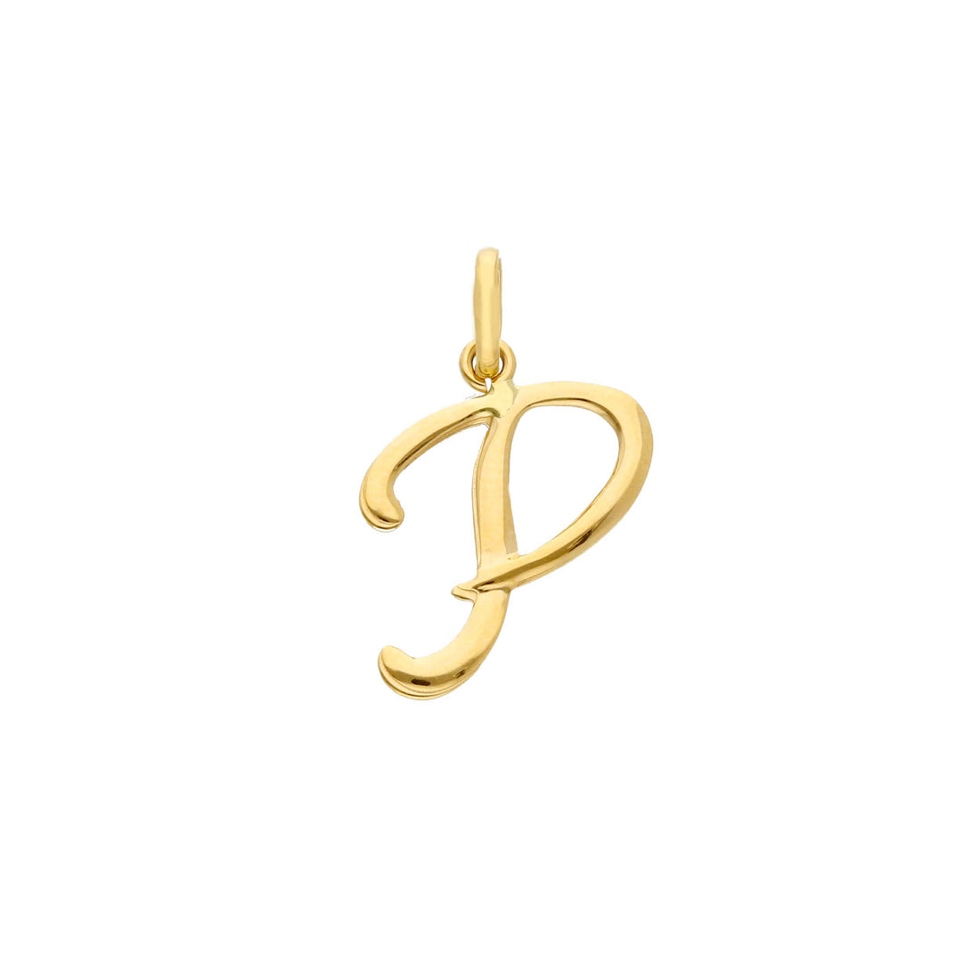 18K Yellow Gold Letter "P" Initial