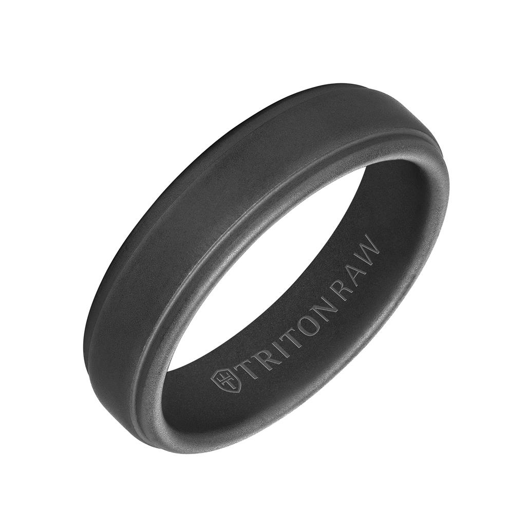 Triton Black Tungsten 6mm Matte Finish Ring