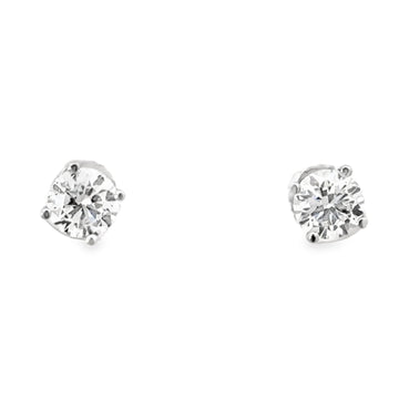 14kt White Gold Lab-Grown Diamond Stud Earrings (.97ct)