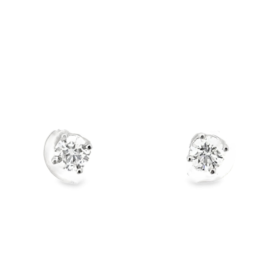 14kt White Gold Lab-Grown Diamond Stud Earrings (.63ct)