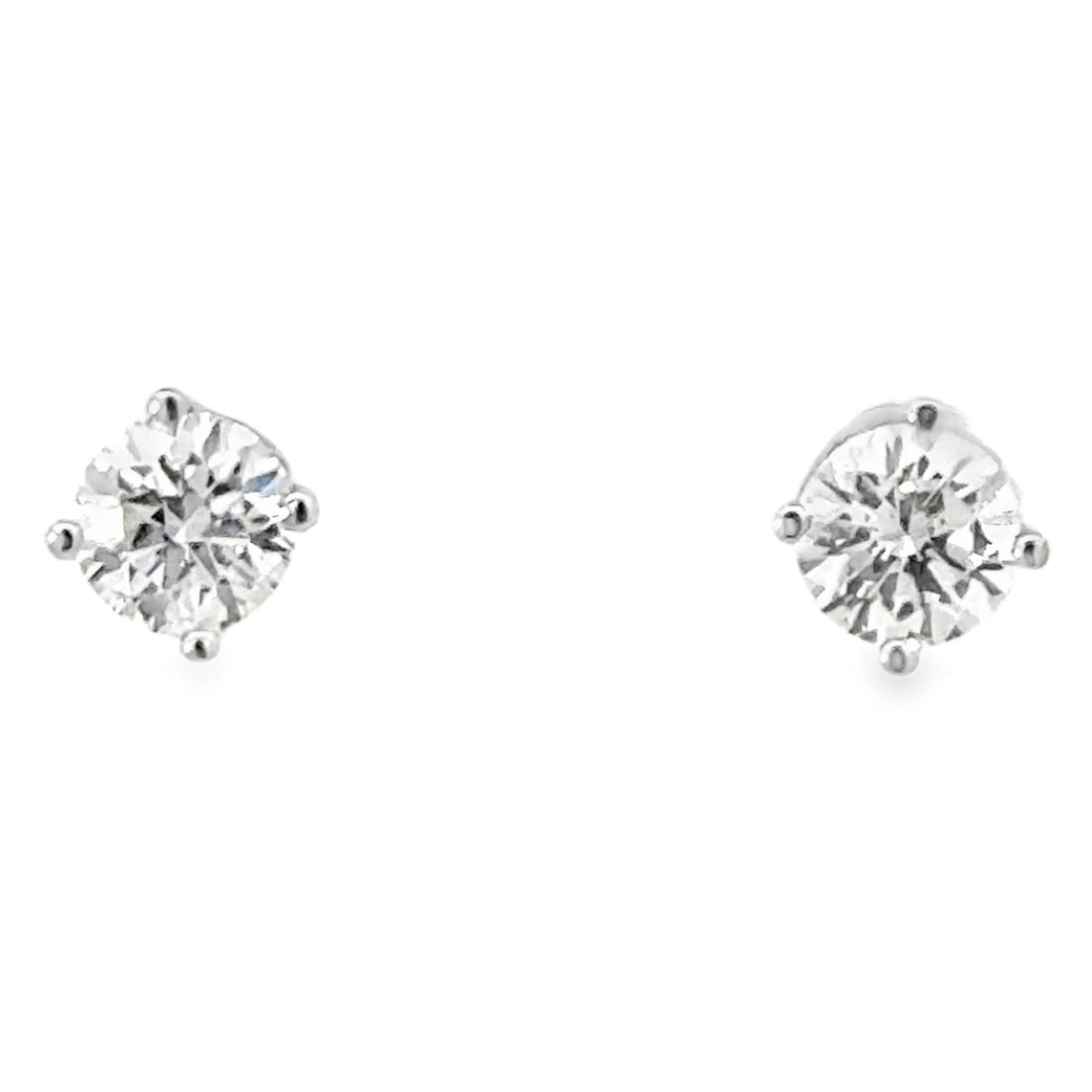 14kt White Gold Lab-Grown Diamond Stud Earrings (.94ct)