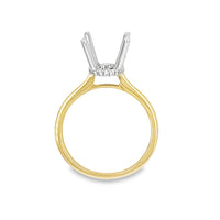 18K Two-Tone Diamond Semi-Mount Ring (.11ct)