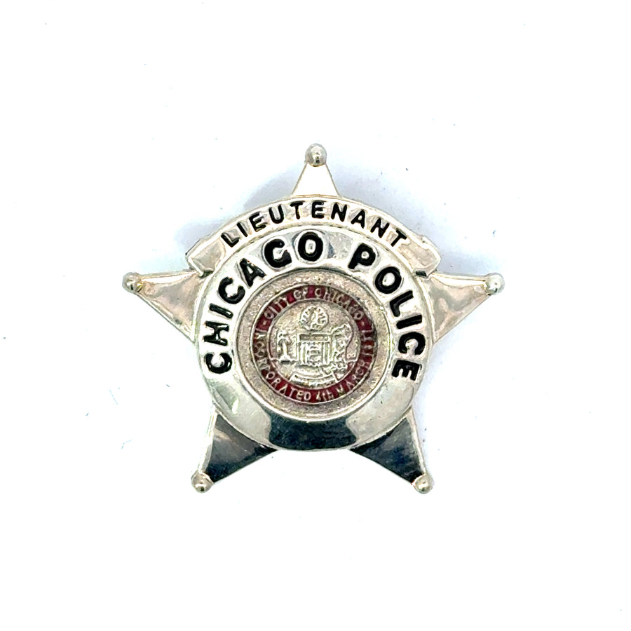 Chicago Police Star Medal Pendant 14K Gold