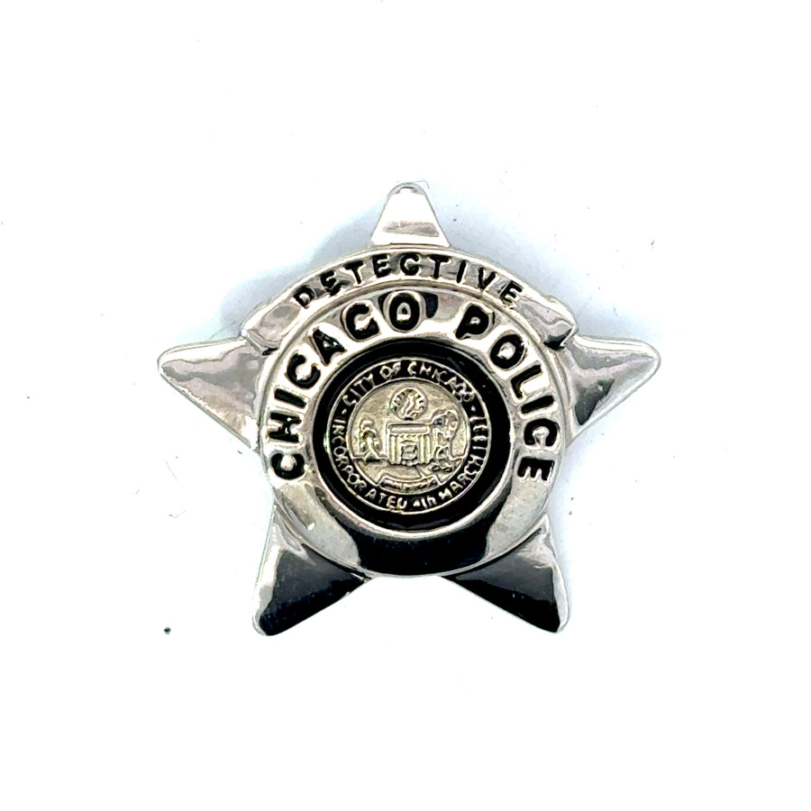 Chicago Police Star Medal Pendant 14K Gold