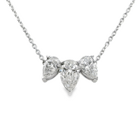 14kt White Gold 3-Stone Lab-Grown Diamond Pendant (4.54ct)