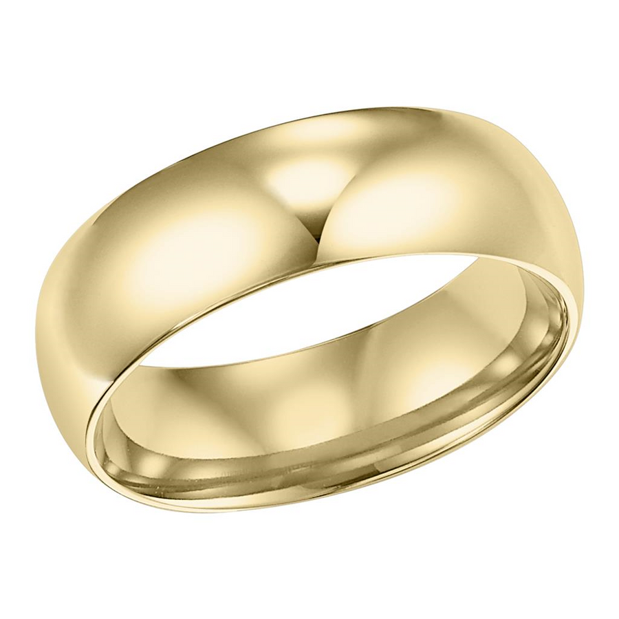 Goldman 14kt Yellow Gold Half Round 6mm Ring