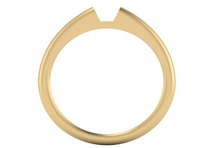 Precious Metal (No Stones) Semi Mount Ring