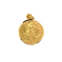 18kt Yellow Gold 15mm Italian Made St. Michael Medal (2.7g)