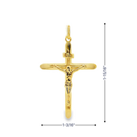 14kt Yellow Gold Italian Made Crucifix Pendant (1.62g)