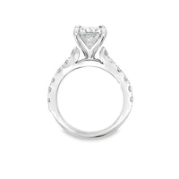 18kt White Gold Lab-Grown Radiant Diamond Engagement Ring (3.29ct)