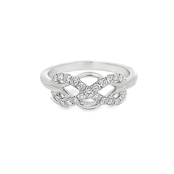 18K White Gold Natural Diamond Ring (.30ct)