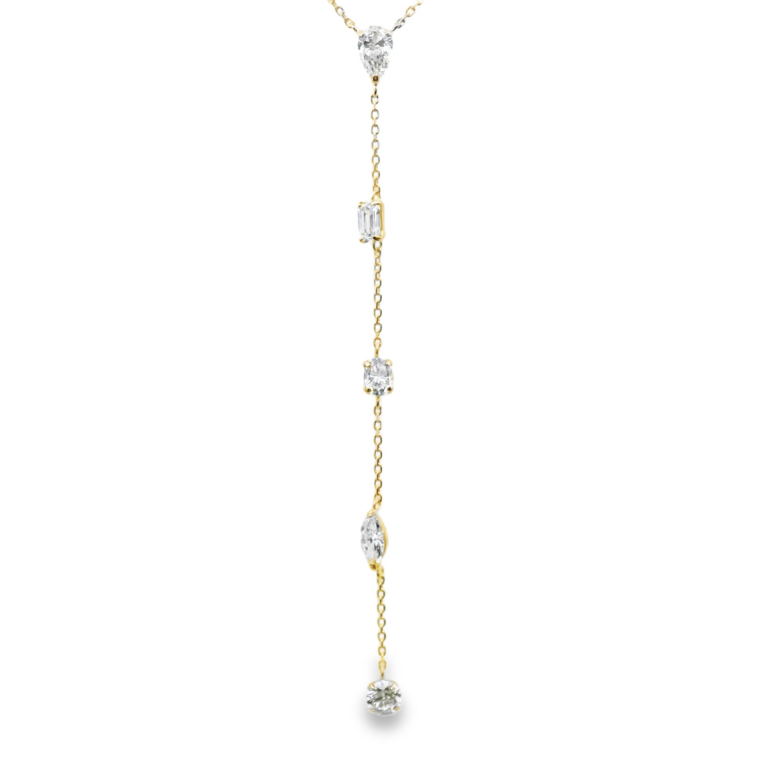 18kt Yellow Gold Natural Diamond Drop Pendant (0.85ct)
