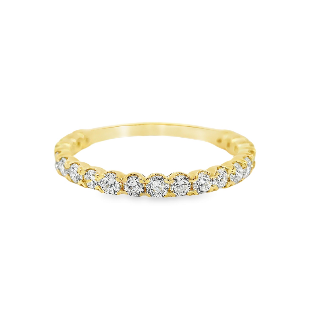 14kt Yellow Gold Lab-Grown Round Diamond Wedding Ring (.63ct)