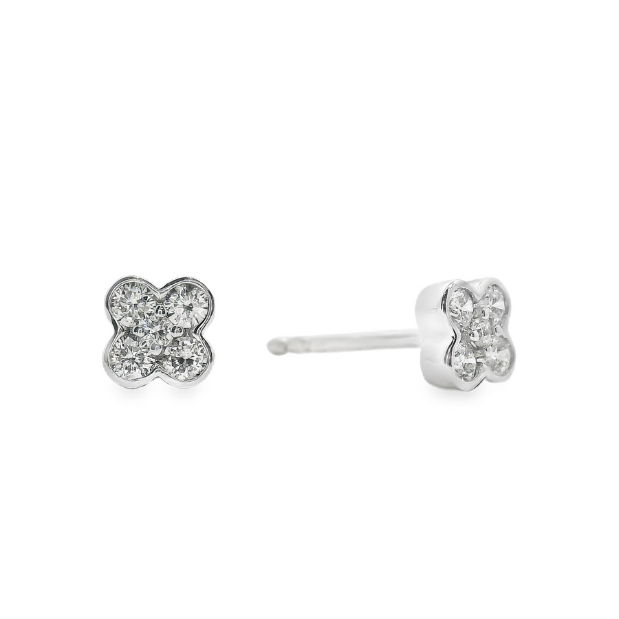 18kt White Gold Natural Diamonds Stud Earrings (0.22ct)