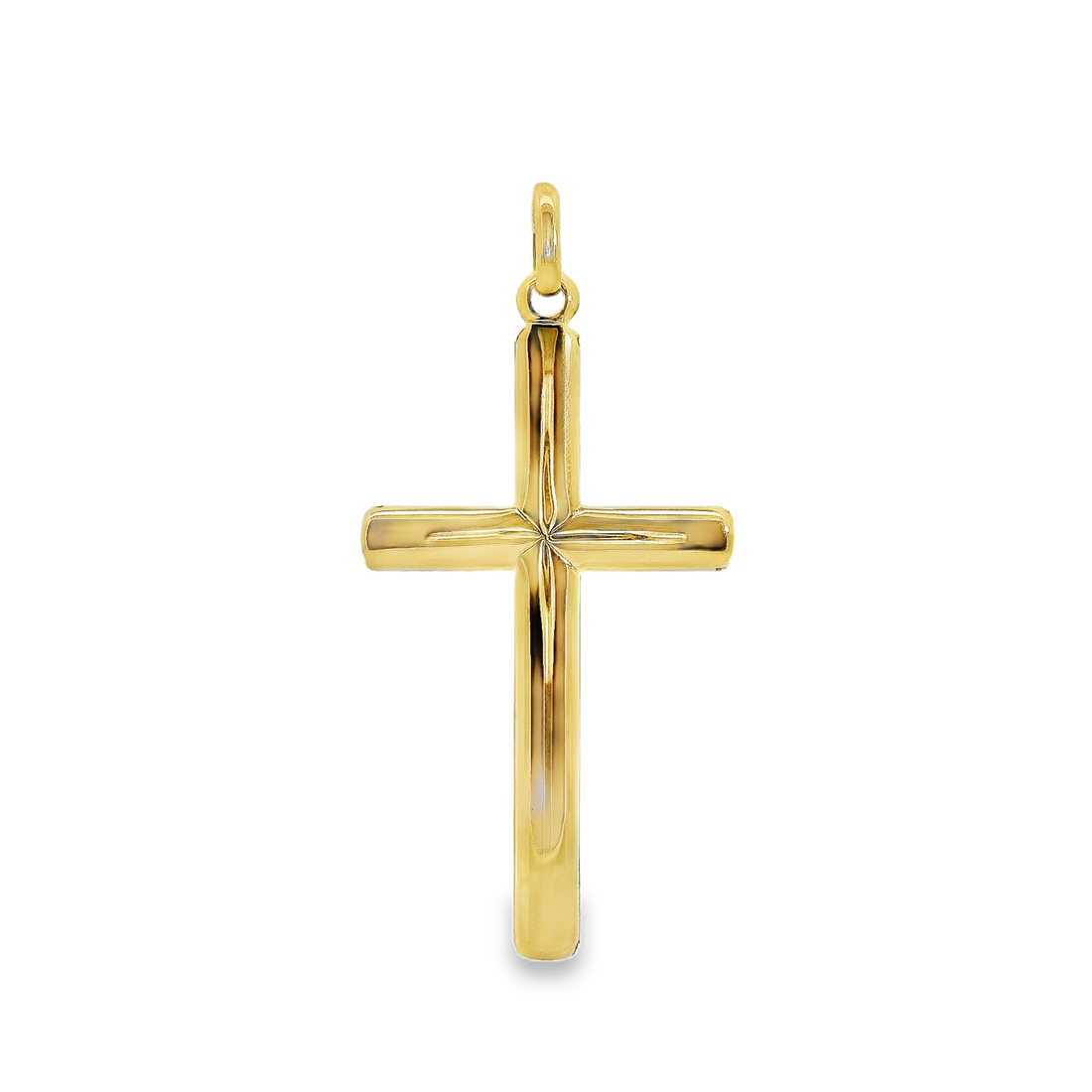 14kt Yellow Gold Italian Made Cross Pendant (1.9g)