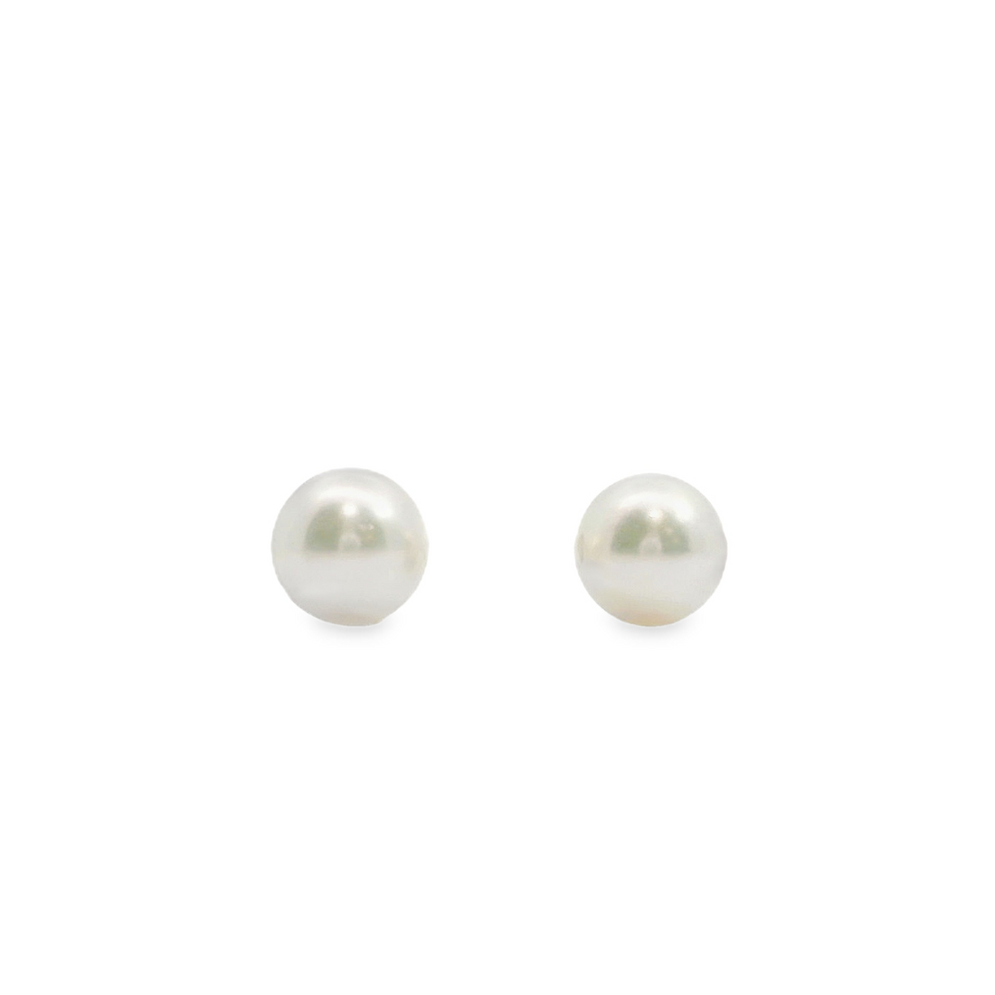 14kt Yellow Gold Japanese Akoya Cultured Pearl Earrings (6-6.5mm)