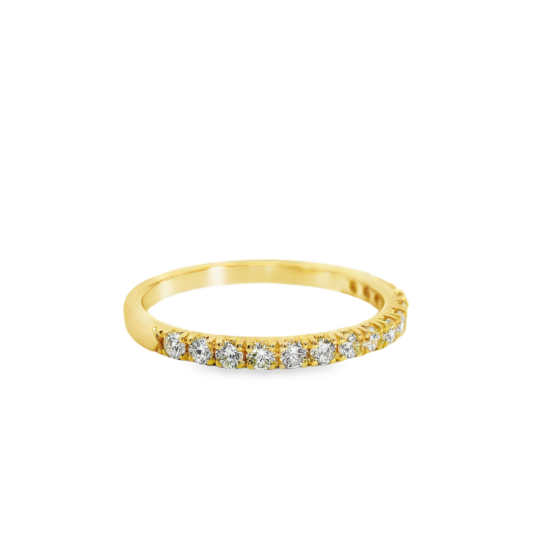 14kt Yellow Gold Natural Round Diamond Wedding Ring (.39ct)