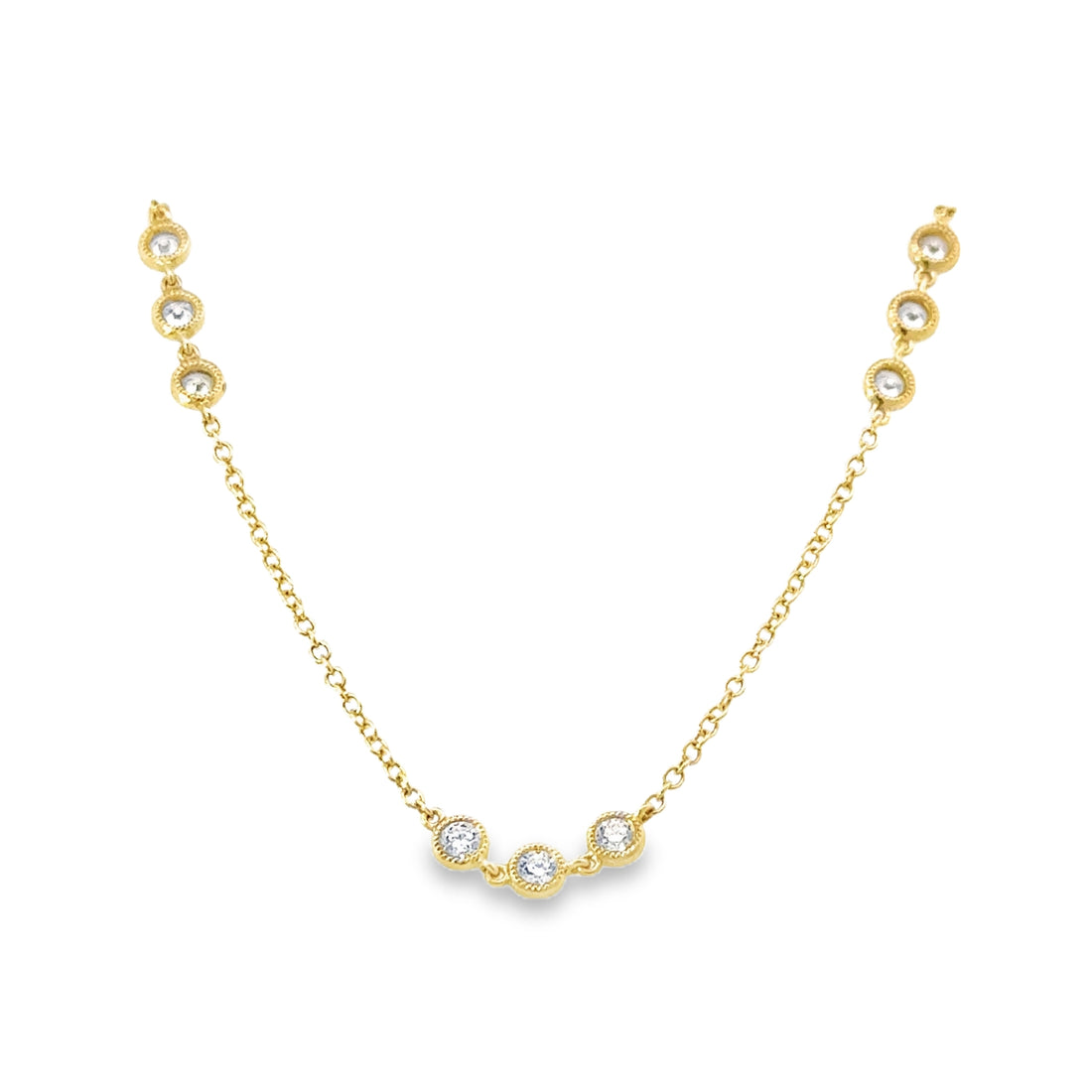 18kt Yellow Gold Natural Diamond Necklace (1.75ct)