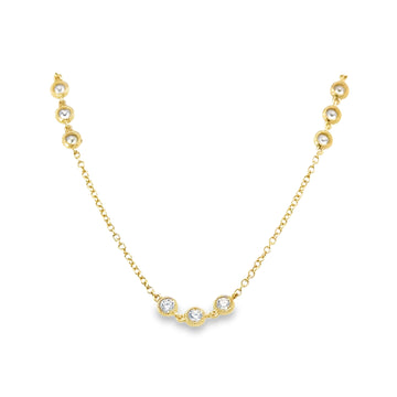 18kt Yellow Gold Natural Diamond Necklace (1.75ct)