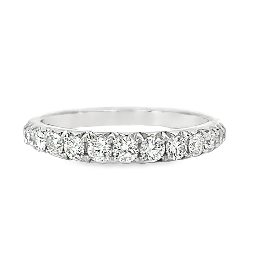 18kt White Gold Diamond Prong Set Wedding Ring (0.51ct)