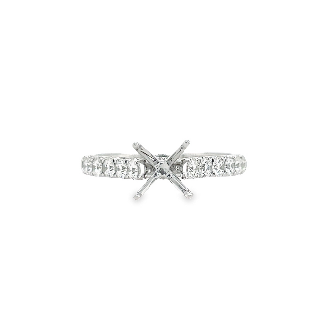 18K White Gold Diamond Semi-Mount Rings (.69ct)