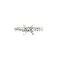 18K White Gold Diamond Semi-Mount Rings (.69ct)