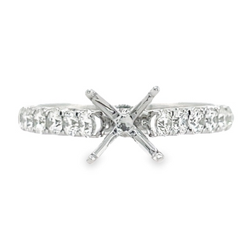 18K White Gold Diamond Semi-Mount Rings (.69ct)