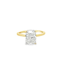 18kt Tu-Tone Gold Lab-Grown Cushion Diamond Engagement Ring (2.68ct)