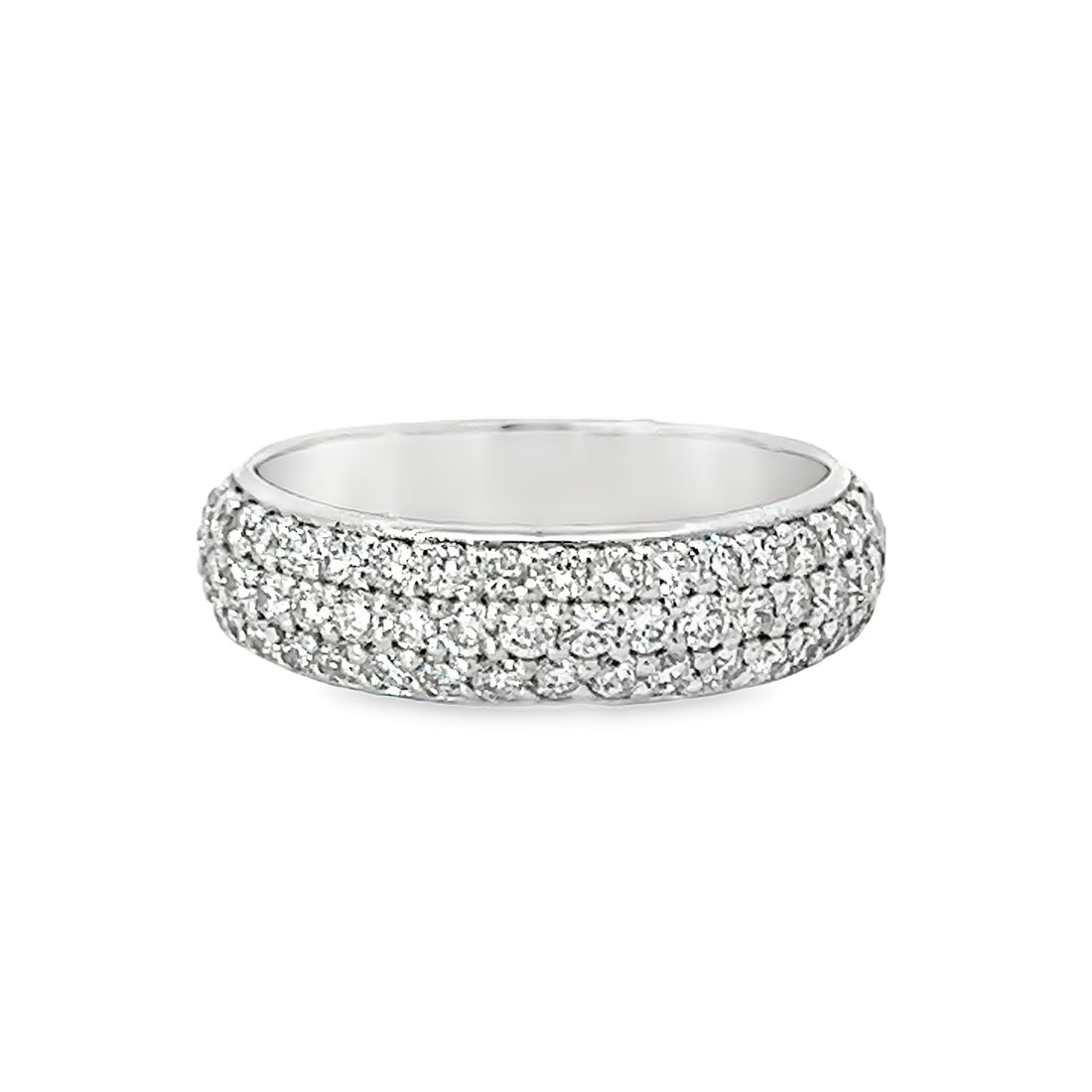 14K White Gold Diamond Wedding Ring (.90ct)