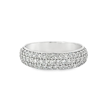 14K White Gold Diamond Wedding Ring (.90ct)