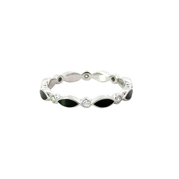 14kt White Gold Diamond Eternity Ring (0.12ct)