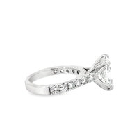 18kt White Gold Lab-Grown Radiant Diamond Engagement Ring (3.29ct)