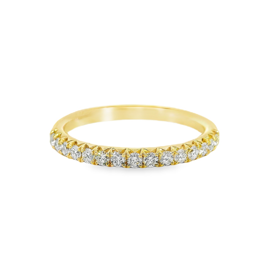 18kt Yellow Gold Natural Round Diamond Wedding Ring (.30ct)